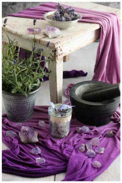 Lavendel-Kokos-Körperpeeling - Peeling DIY - Lavendelpeeling selbst gemacht