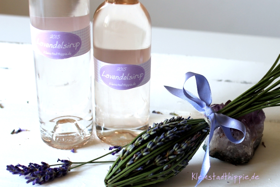 Lavendelsirup - Rezept für Lavendelsirup - Sirup selbst machen