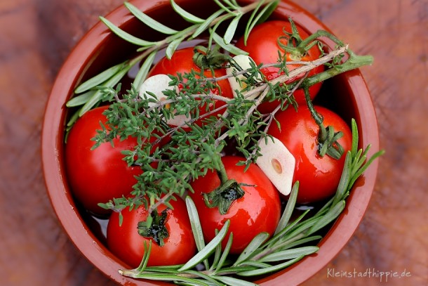 Pfifferlingpastetchen mit Prinzessböhnchen vegan