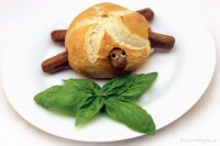Hot Turtle - vegane Wurstsemmel für Kinder