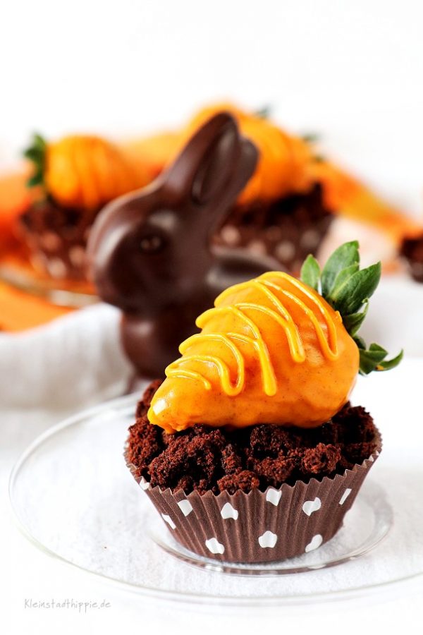 Oster-Schokoladen-Cupcakes - Vegane Ostern mit Kleinstadthippie