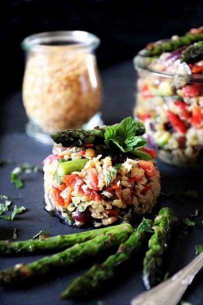Linsensalat - vegan - proteinreich - marokkanische Linsen