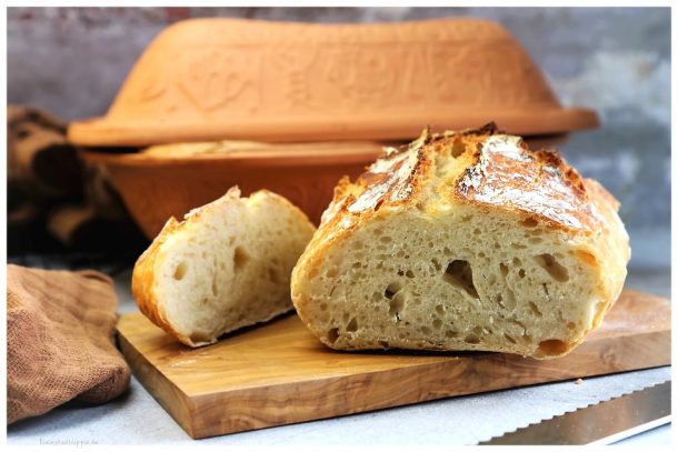 Veganes Brot ohne Kneten oder No Knead Bread