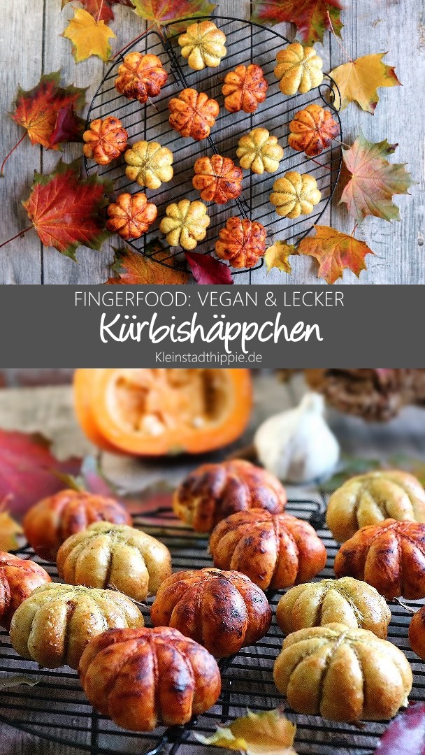 Kürbishäppchen / Mini-Pizza-Kürbisse / Kürbis-Pizzabrötchen b
