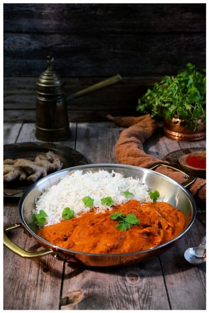 Rezept für Butterchicken - indisch, vegan kochen