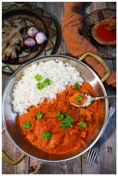 Rezept für Butterchicken - indisch, vegan kochen