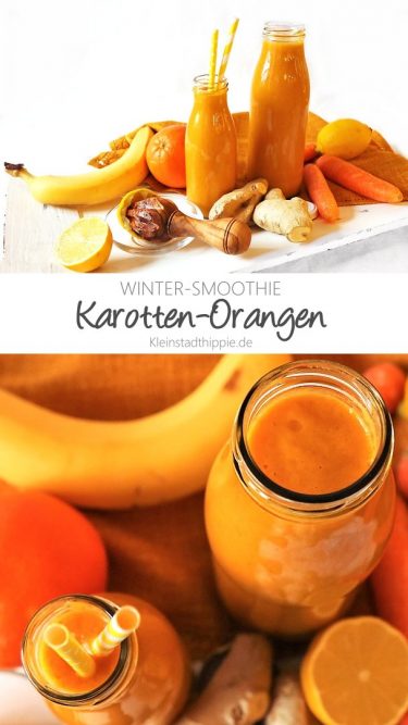 Karotten-Orangen-Wintersmoothie im Veganuary