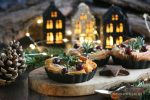 Birnen-Knusperdessert - Birnentartelettes - Dessert mit Filoteig - Weihnachtsdessert - veganes Dessert