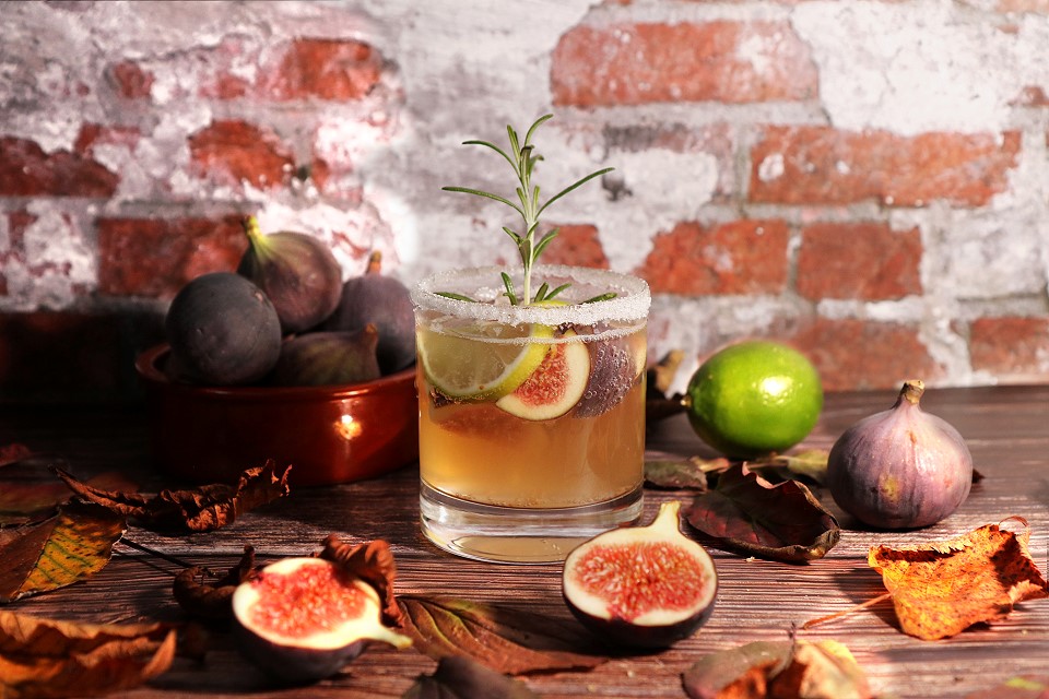 Herbstcocktail - Mocktail - Herbstbowle - mit Feigen und Chi von Soyana