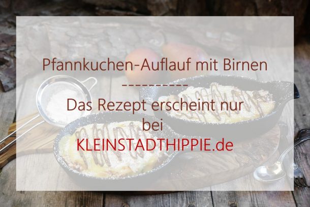 Pfannkuchen-Auflauf mit Birnen