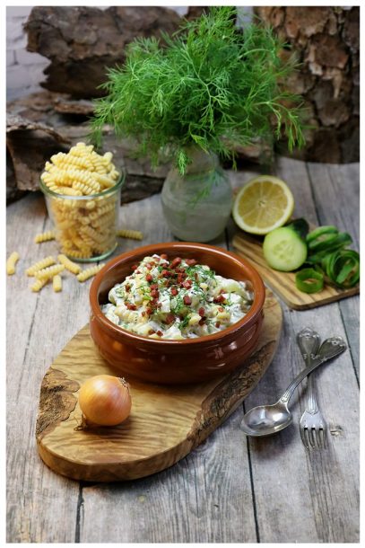 Schmorgurken - Schmandgurken-Nudelpfännchen - Wohlfühlküche - Kochen wie Oma - vegan, einfach, schnelles Rezept - beste, vegane Rezepte