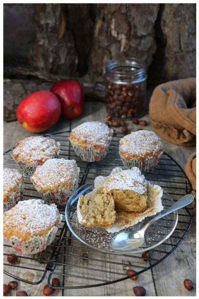 Bratapfelmuffins aus dem Airfryer - veganes Rezept aus der Wohlfühlküche. Einfach und günstig