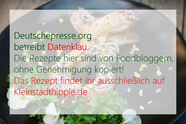 Pistazien-Blätterteig-Osterhasen