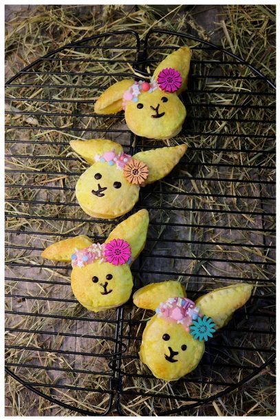 Vanille-Blätterteig-Osterhasen - ein Highlight für deinen Osterbrunch, den Osterkaffee, im Osternest - Ostern vegan ist einfach und lecker