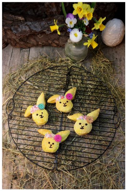 Vegan backen zu Ostern - bezaubernde Osterhäschen aus Blätterteig für deinen Brunch